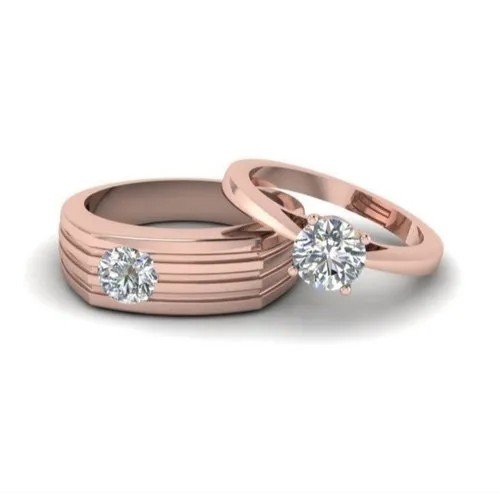 Rose Gold Couple Rings